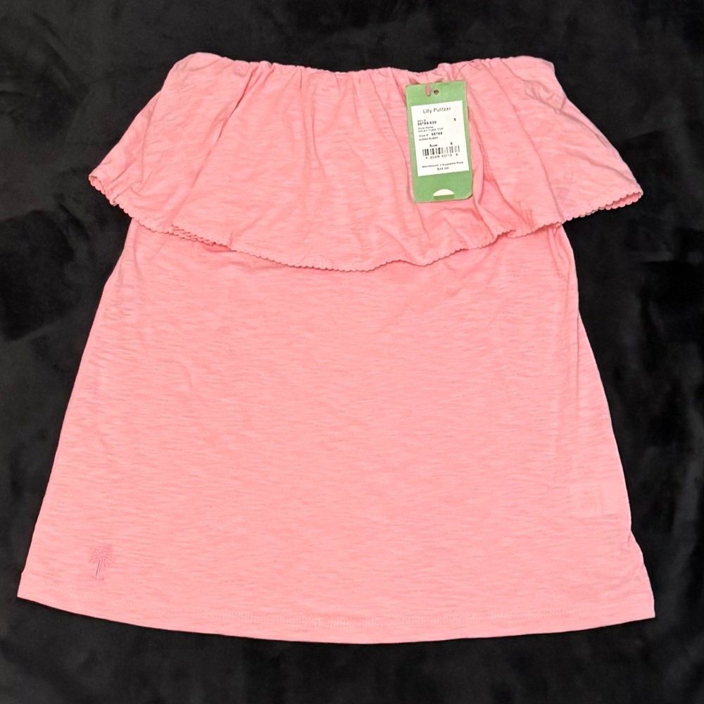 NWT! Lilly Pulitzer Wiley Tube Top in Hubba Bubba Pink Size Small - Picture 5 of 11